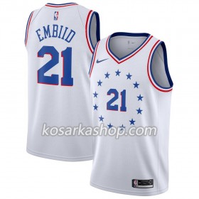 Dres Philadelphia 76ers Joel Embiid 21 Nike 2018-19 Bijela Swingman